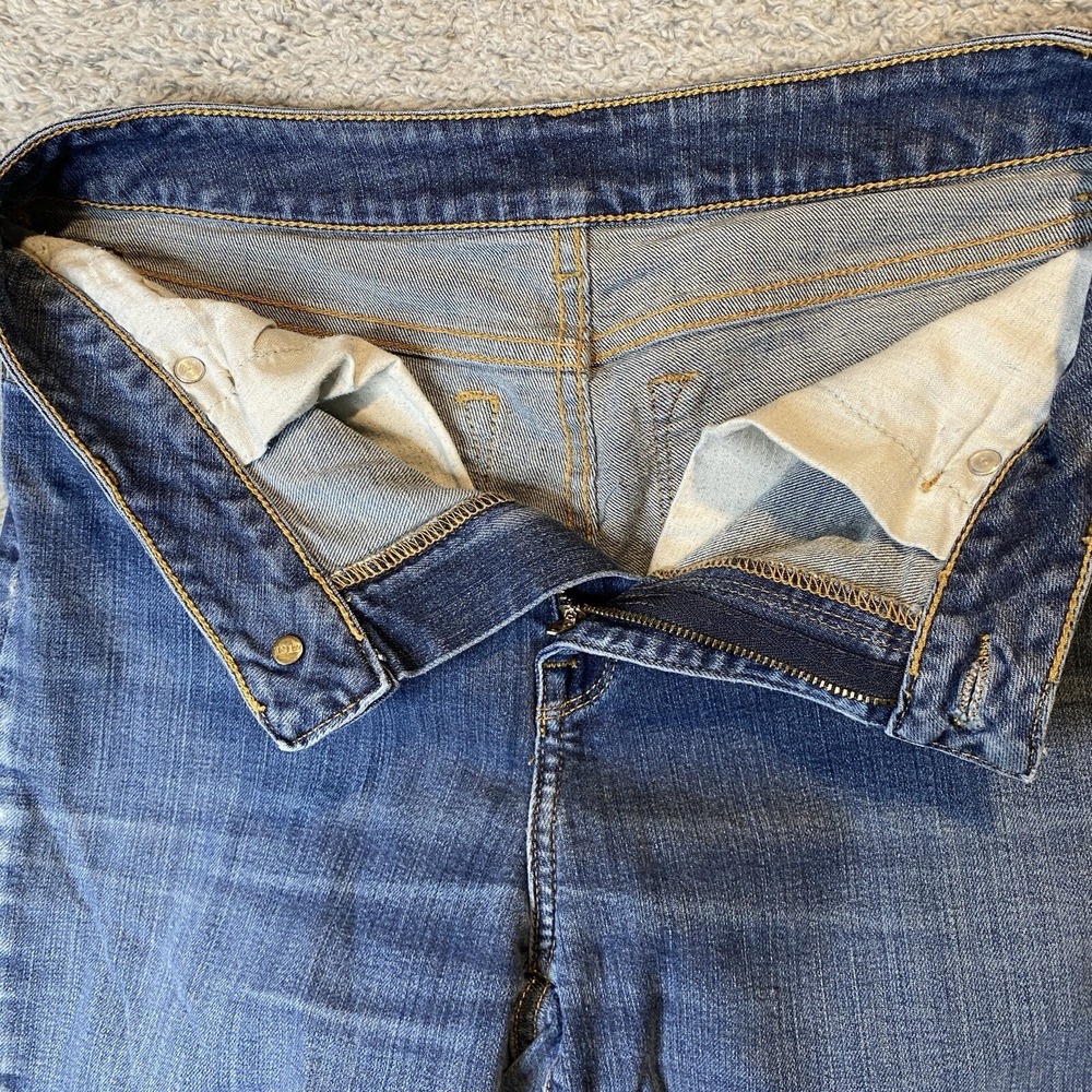 LL Bean Womens Classic Fit Boot Cut Jeans Size 8 MT Blue Stretch Country Cowgirl - Picture 13 of 16